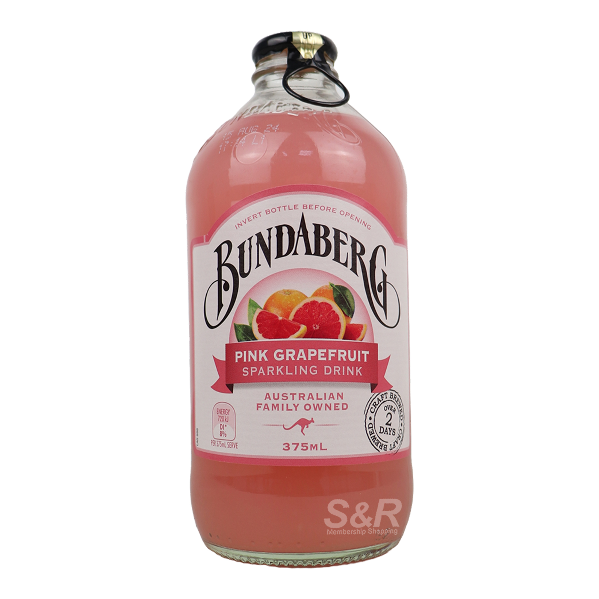 Bundaberg Pink Grapefruit Sparkling Drink 375mL Bundaberg Pink Grapefruit Sparkling Drink 375mL